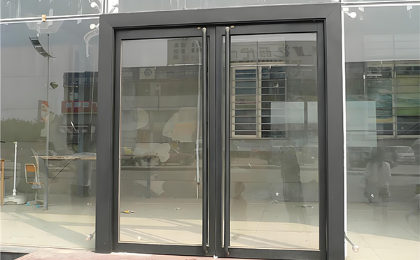 门源玻璃地弹门